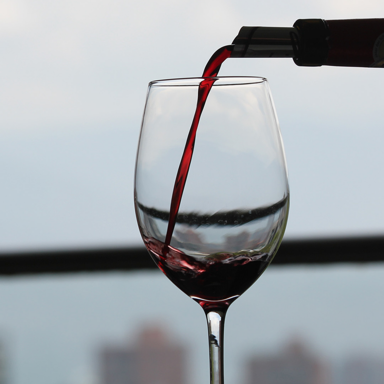 Tomar vino tinto merlot de Francia